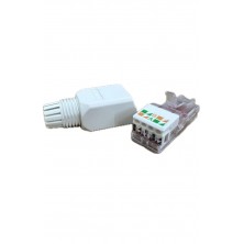 Conector RJ-45 MACHO CAT.6 UTP INDUSTRIAL Montaje SIN herramienta