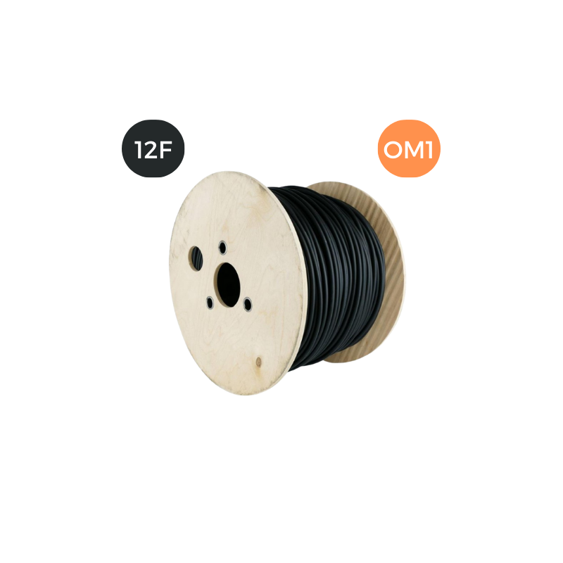 Cable F.O. 62,5/125 de 12 Fibras OM1 Interior/Exterior Armadura Dieléctrica LSZH