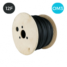 Cable F.O. 12 Fibras OM3 Interior/Exterior LSZH Armado Dielectrico LSZH