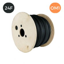 Cable F.O. 62,5/125 de 24 Fibras (12F/T) OM1 Interior/Exterior Armadura Dieléctrica LSZH