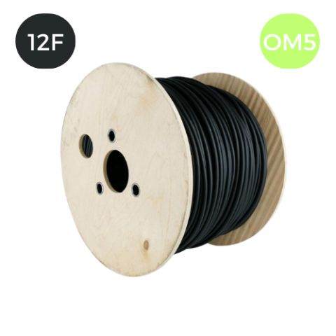 Cable F.O. 12 Fibras OM5 Interior/Exterior LSZH Armado Dielectrico