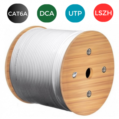 Cable CAT6A. UTP LSZH Dca RIGIDO. Bobina de 305 metros