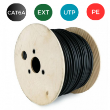 Cable CAT6A. UTP EXTERIOR PE RIGIDO. Bobina de 305 metros