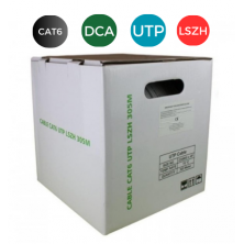 Cable CAT6. UTP LSZH CCA Dca RIGIDO (Caja 305 mts) BLANCO