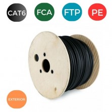 Cable CAT6. FTP EXTERIOR PE RIGIDO (Caja 305 mtrs) Negro