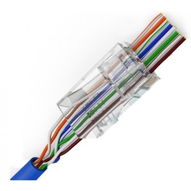 Conector RJ-45 MACHO CAT.6A UTP EZ PASANTE