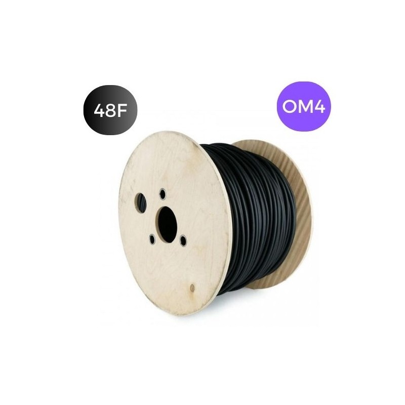 Cable F.O. 48 Fibras (12F/T) OM4 Interior/Exterior LSZH Armadura Dielectrica