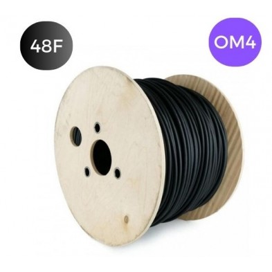 Cable F.O. 48 Fibras (12F/T) OM4 Interior/Exterior LSZH Armadura Dielectrica