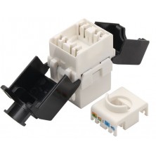 Conector RJ-45 Hembra CAT 6A UTP tipo 3M NEGRO 180
