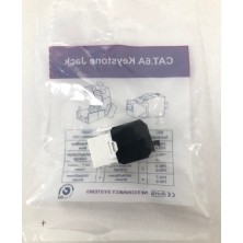 Conector RJ-45 Hembra CAT 6A UTP tipo 3M NEGRO 180