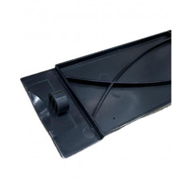 Panel Plastico 19" x 1U Ciego Negro Modelo B. Montaje CLIP sin tornillería