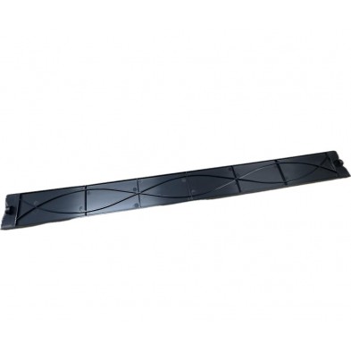 Panel Plastico 19" x 1U Ciego Negro Modelo B. Montaje CLIP sin tornillería