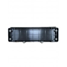 Caja empalme IP-68 Horizontal F.O. para 12 fusiones y derivación. Puertos 4 (2x2) max 10mm. Tamaño 300x115x38 mm
