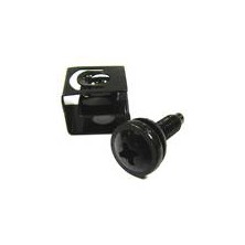 Tornillería de Rack 20mm. Métrica M5 NEGRO Bolsa de 100 unidades. Precio por bolsa.