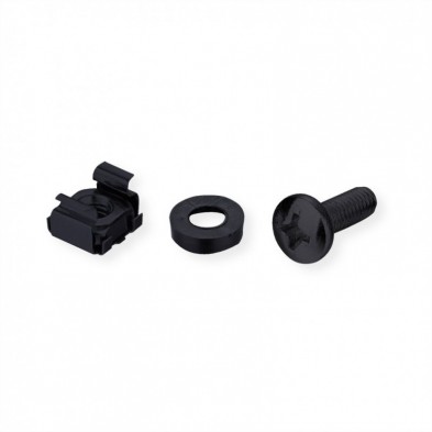 Tornillería de Rack 20mm. Métrica M5 NEGRO Bolsa de 100 unidades. Precio por bolsa.