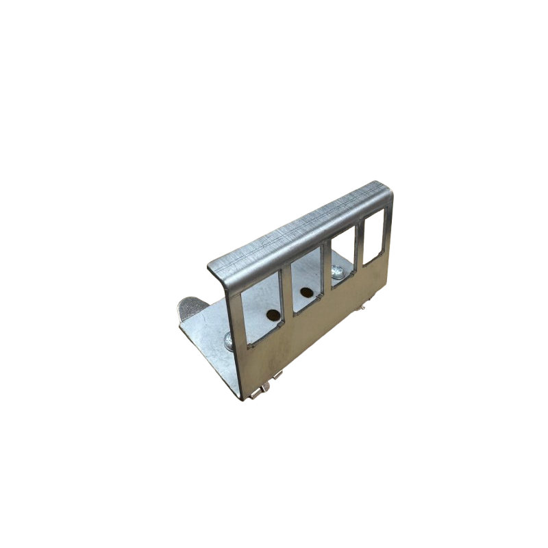 Adaptador de Carril DIN metálico para 4 RJ45 Keystone