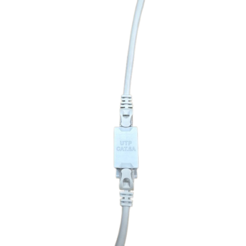 Adaptador RJ-45 H-H CAT6A UTP para carril DIN