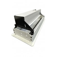 Perfil de Empotrar en mesa CON TAPA BLANCO para 5 MEC de 45x45 utiles