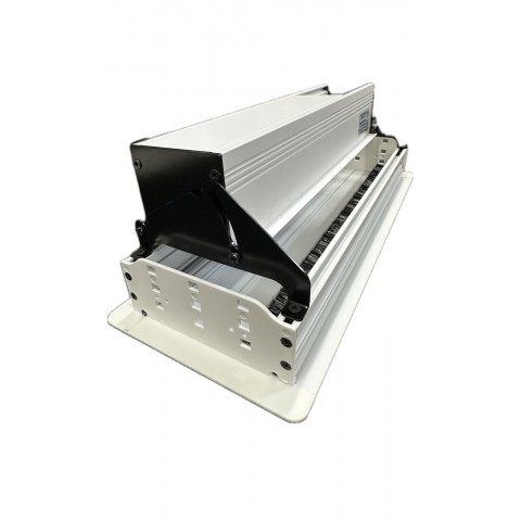 Perfil de Empotrar en mesa CON TAPA BLANCO para 5 MEC de 45x45 utiles