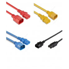 Cable alimentación IEC C14 - IEC C15 colores