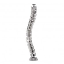 Pasacables de vertebras de suelo a mesa. PLATA