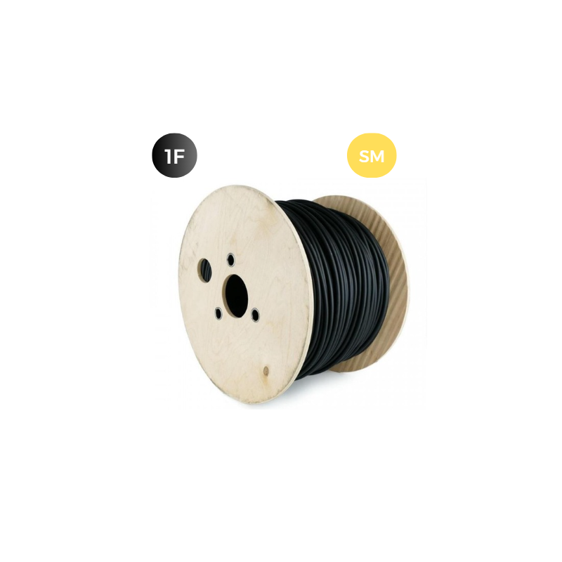 Cable F.O. SM de 1 Fibra 9/125 Interior G657 (Rojo) type Diel. LSZH