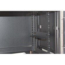 RACK Mural de 19" x 18U x 450. Laterales desmontables. Color Negro