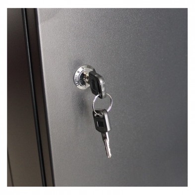 RACK Mural de 19" x 18U x 600. Laterales desmontables. Color Negro