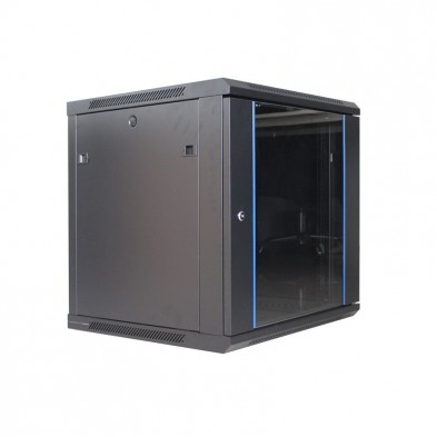 RACK Mural de 19" x 18U x 450. Laterales desmontables. Color Negro