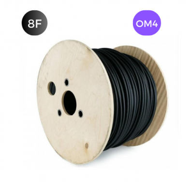 Cable F.O. MM 50/125 de 8 Fibras OM4 CPR Cca LSZH EXTERIOR Armadura Metálica.