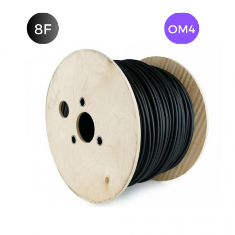 Cable F.O. MM 50/125 de 8 Fibras OM4 CPR Cca LSZH EXTERIOR Armadura Metálica.