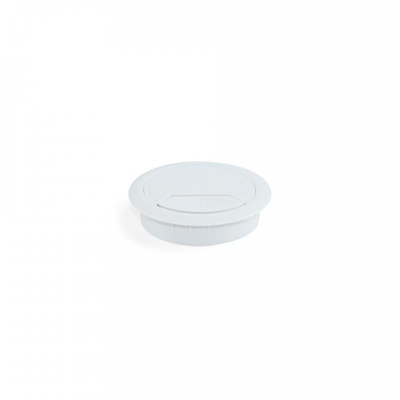 Pasacable para mesa o suelo 60x70 H22 - ABS  BLANC