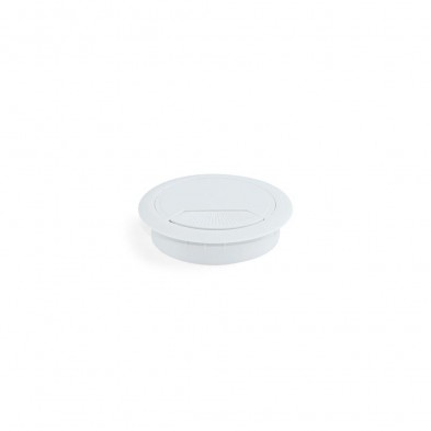 Pasacable para mesa o suelo 60x70 H22 - ABS  BLANC