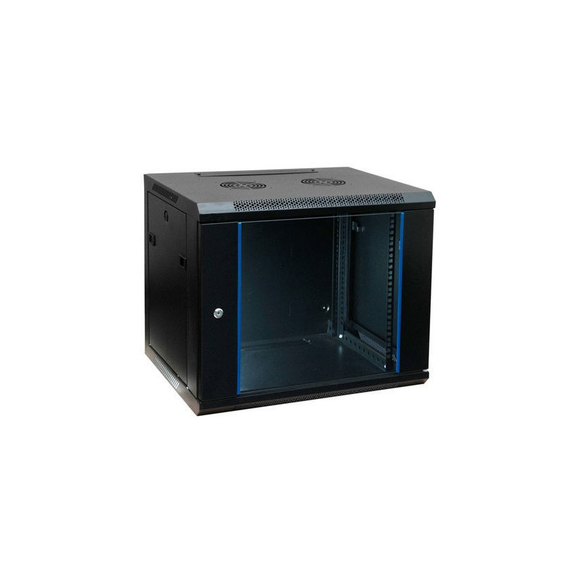RACK Mural de 19  x 9U x 600  Laterales desmontabl