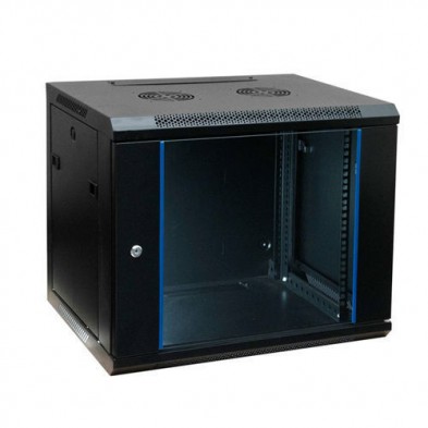 RACK Mural de 19  x 9U x 600  Laterales desmontabl