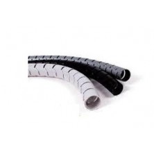 Cubrecables 25mm diámetro. NEGRO Rollo 20 metros