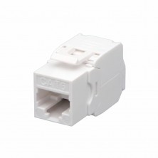 Conector RJ-45 HEMBRA CAT.6 UTP tipo 3M 180º Keystone (Grimpado sin Herramienta) BLANCO