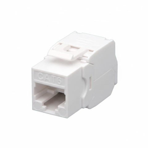 Conector RJ-45 HEMBRA CAT.6 UTP tipo 3M 180º Keystone (Grimpado sin Herramienta) BLANCO