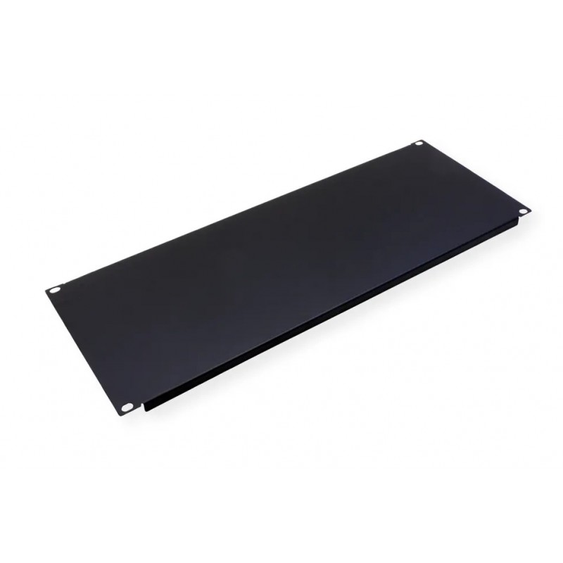 Panel 19" x 4U Ciego Negro