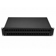 Bandeja 19"x2U Extraíble de F.O. para 48 SC-SIMPLEX (Incl. 4 Casetes)