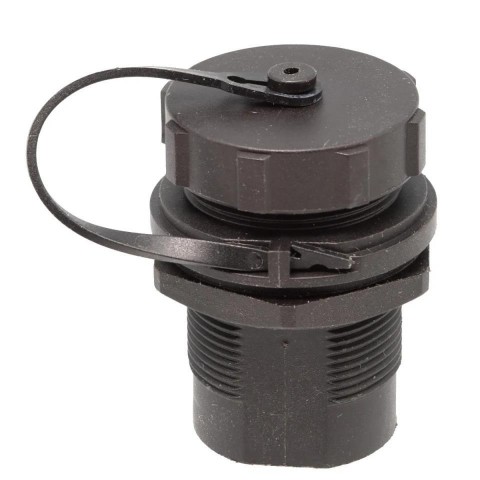 Adaptador RJ-45 H-H CAT6A FTP para EMPOTRAR con rosca + tapa