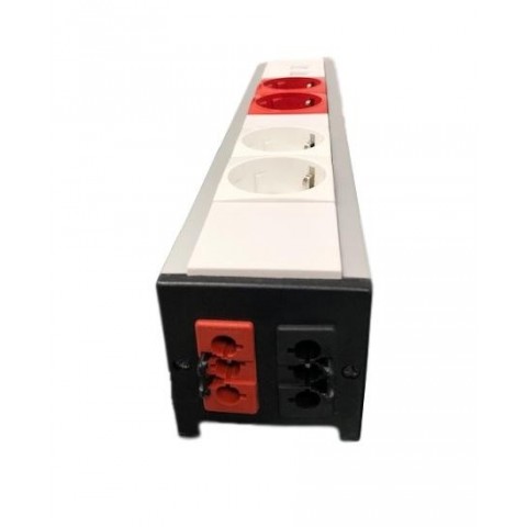 Tapa lateral VACIA para 2 conectores de conexión r