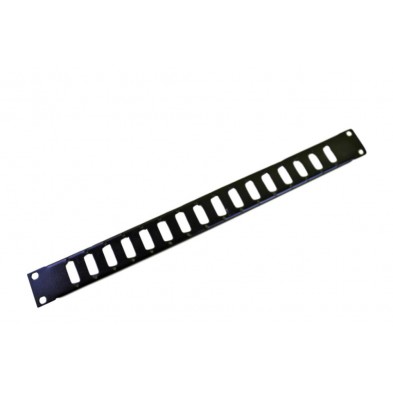 Panel 19 x 1U para 16 SUB-D15 Vias Color Negro R Panel 19 x 1U para 16 SUB-D15 Vias Color Negro R