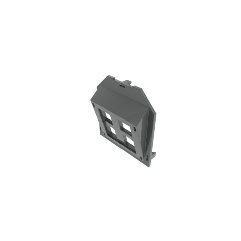 Tapeta Inclinada 4 RJ-45 Systimax-Pouyet (Negra) para cubeta GB/2