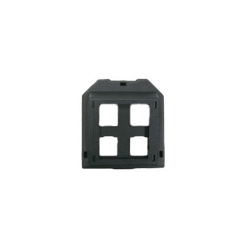Tapeta Inclinada 4 RJ-45 Systimax-Pouyet (Negra) para cubeta GB/2