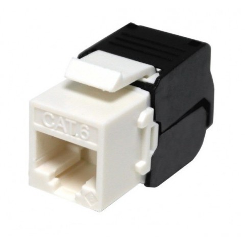 Conector RJ-45 HEMBRA CAT.6 UTP tipo 3M 180º Keystone (Grimpado sin Herramienta) tipo Tool-less