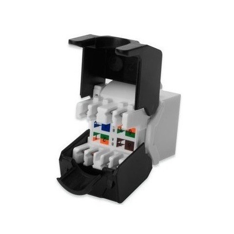 Conector RJ-45 HEMBRA CAT.6 UTP tipo 3M 180º Keystone (Grimpado sin Herramienta) tipo Tool-less