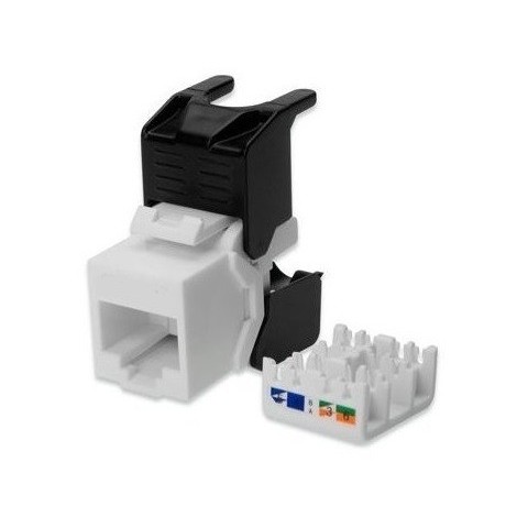 Conector RJ-45 Hembra Cat 5E  UTP tipo 3M 180º Key