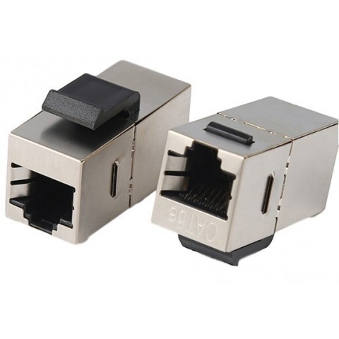 Conector RJ45 H-H CAT 5E FTP para panel