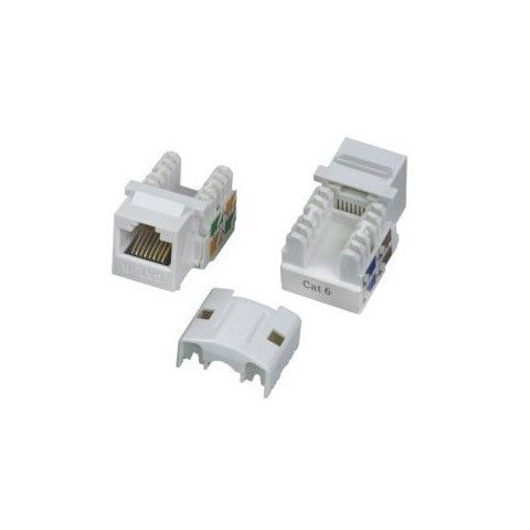 Conector RJ-45 Hembra CAT 6 UTP tipo 90º Keystone